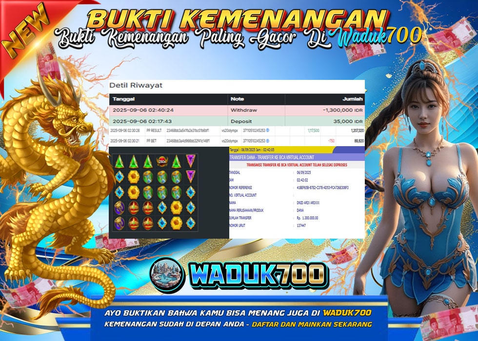 BUKTI JACKPOT SLOT GATES OF OLYMPUS TERPERCAYA DI INDONESIA TGL 06-09-2025