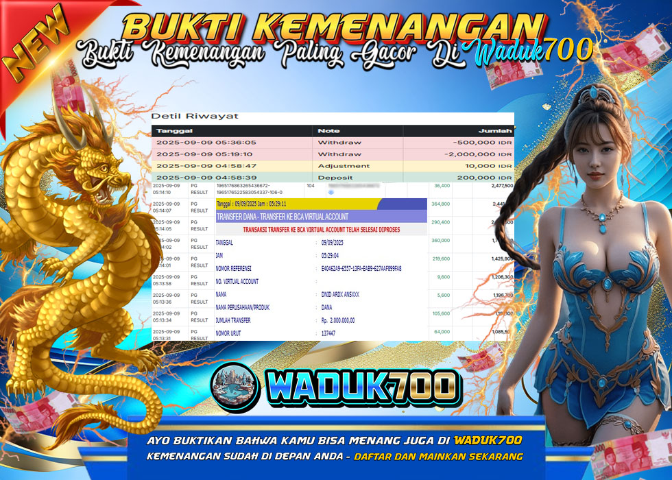 BUKTI JACKPOT SLOT WILD BANDITO  TERPERCAYA DI INDONESIA TGL 09-09-2025